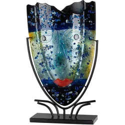 Bodenvase Magic Blau/Schwarz