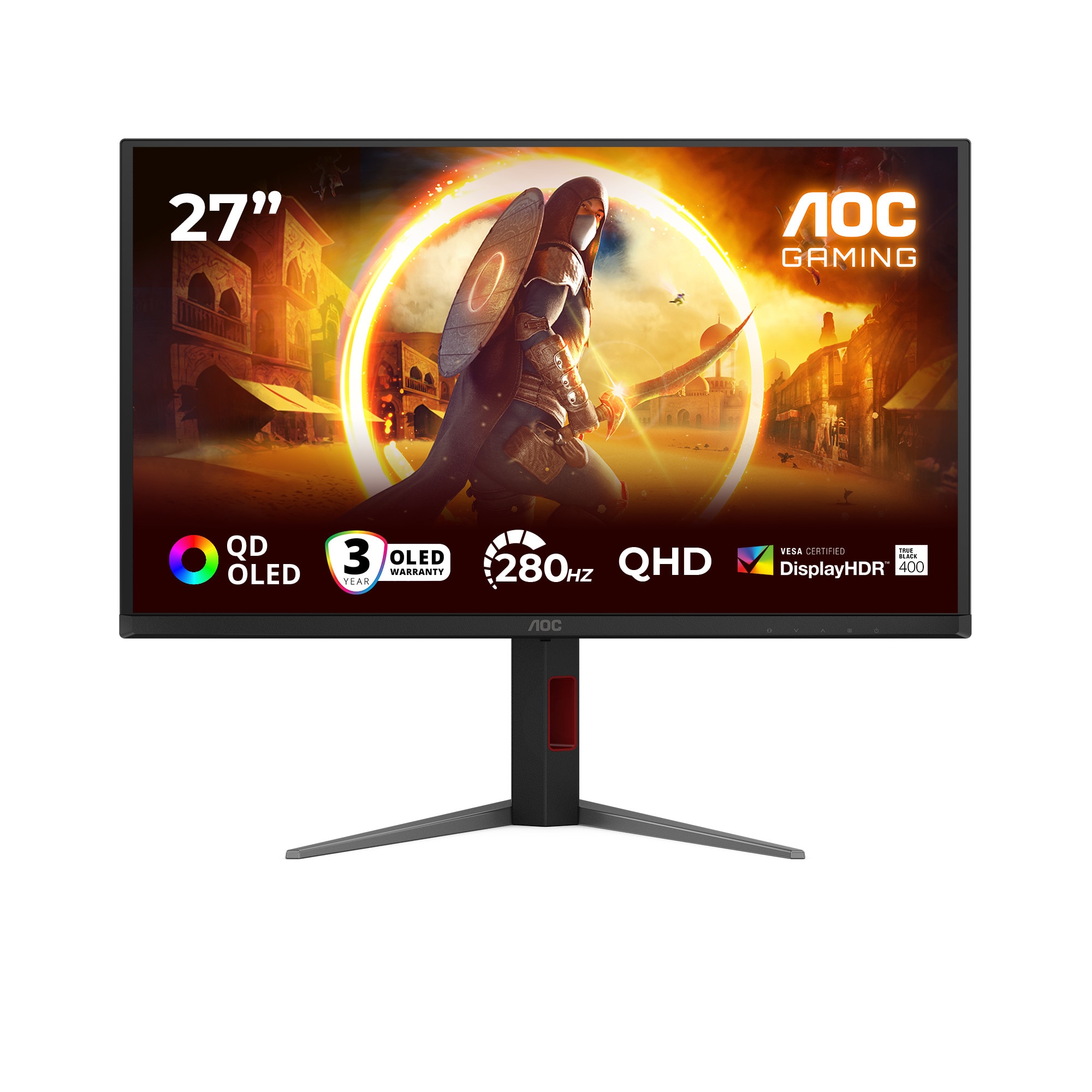 AOC Q27G4ZD 26.5 Zoll QHD QD-OLED Gaming Monitor 16:9 DP/HDMI 280 Hz
