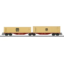 Märklin 47816 H0 Doppel-Containertragwagen Sggrss 80, Touax Rail Ltd., Ep. VI