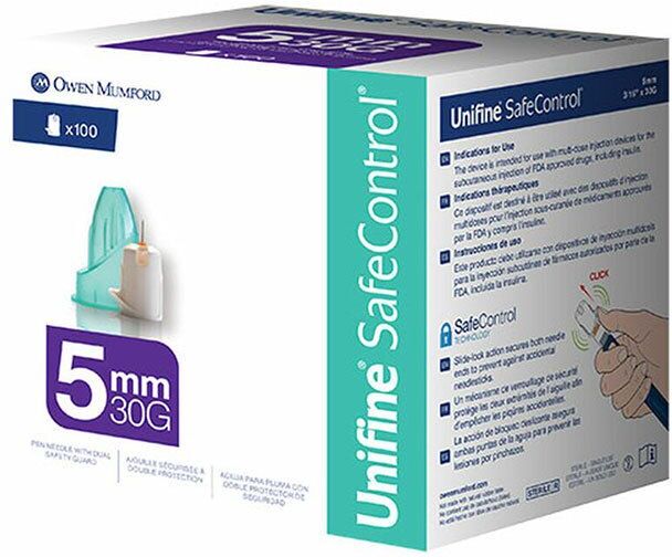 Unifine SafeControl Sicherheits-Pen-Nadeln 5 mm 100 St Kanüle