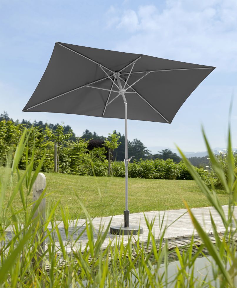 Schneider Schirme Schneider Sonnenschirm Porto anthrazit 300 x 200 cm