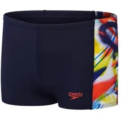 SPEEDO Kinder Badehose DIGI ALOV PANL ASHT JM BLACK/RED, Größe 164 in Schwarz Schwarz
