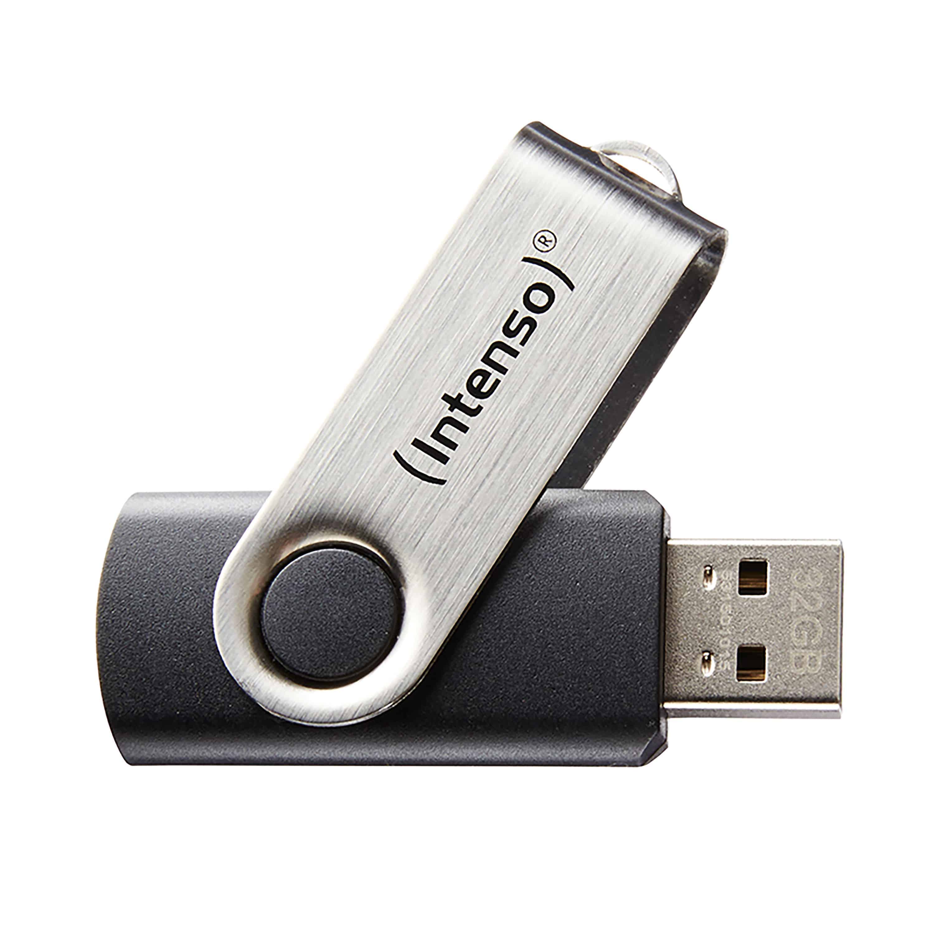 Intenso Basic Line USB Typ-A Stick 8 GB (Schwarz/Silber) 3503460