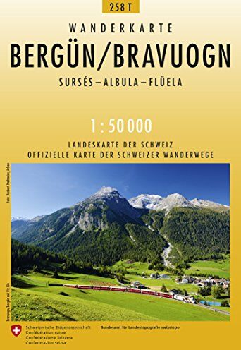 Bundesamt für Landestopografie swisstopo - 258T Bergün / Bravuogn: Sursés - Albula - Flüela (Wanderkarten 1:50 000) - Preis vom 09.10.2026 07:28:09 h