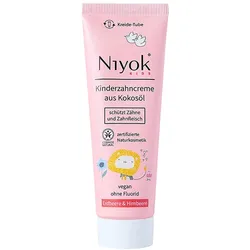 75ml Niyok Zahncreme aus Kokosöl - Erdbeere & Himbeere KIDS