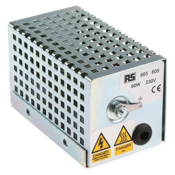 RS PRO Schaltschrank-Heizung, 60W, 93°C, 230V ac x (605605)