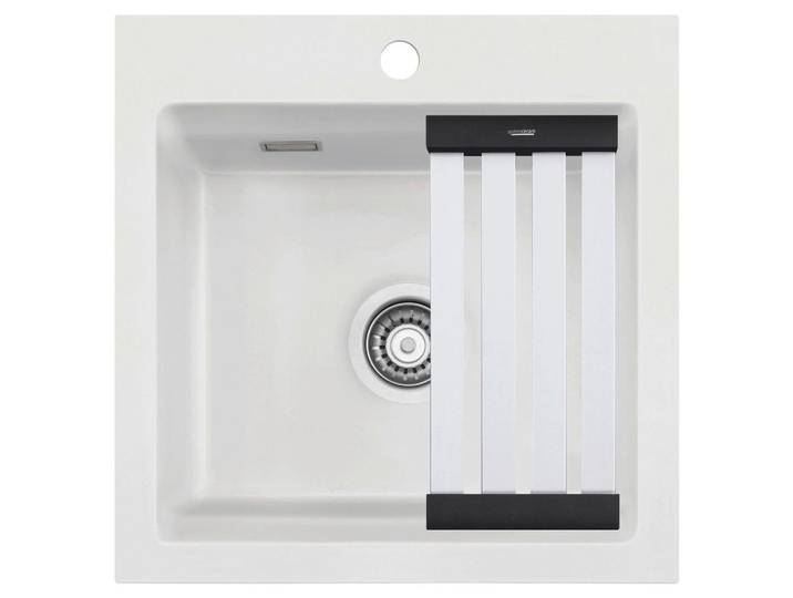 Systemceram Spüle Kara 51, Weiß, Keramik, 51x20x51 cm, Küchen, Küchenausstattung, Küchenspülen, Keramikspüle