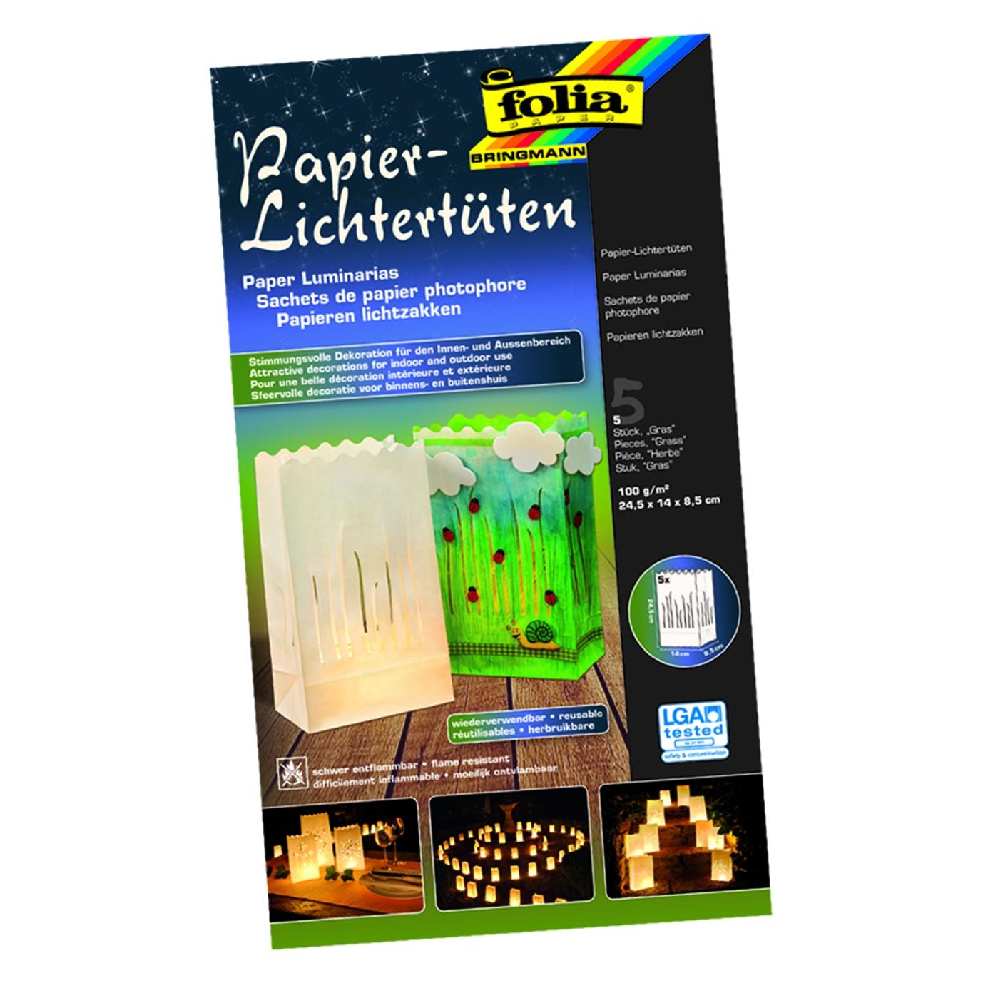 Folia Papierlichttüten GRAS (5x) (66238558)