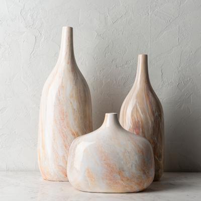 Livabliss Didan Modern Ceramic Outdoor Safe Vase Set (3 Pieces)