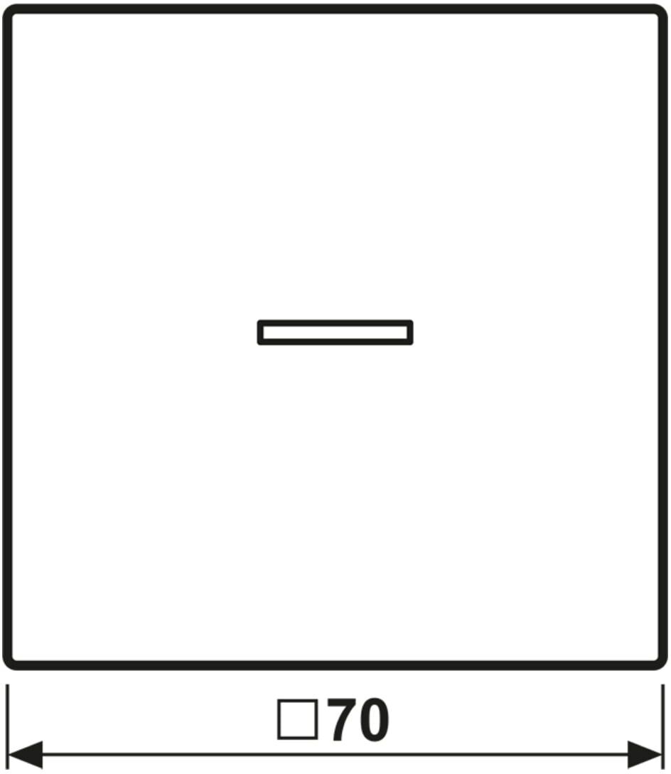 JUNG Taster 1fach JUNG HOME BT LS 17101 WW (BTLS17101WW)