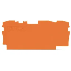 WAGO Abschlussplatte u. Zwischenplatte 2004-1392 1mm dick orange