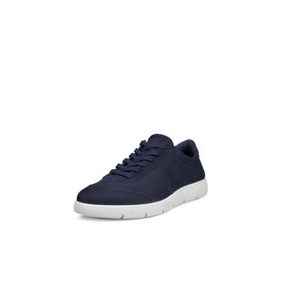 Sneaker ECCO "ECCO BELLA 2", Damen, Gr. 41, blau (dunkelblau, metallic), Nubukleder, Schuhe Sneaker, Schnürschuh, Halbschuh, Freizeitsneaker in edler Optik