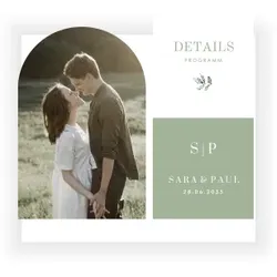 Hochzeit Einladungskarte im Design "Unsere Harmonie" - Musterkarte