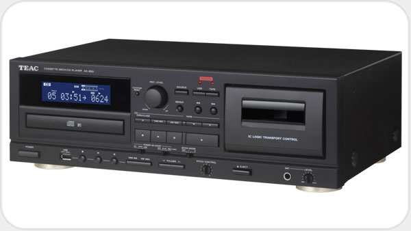 TEAC AD-850 SE *schwarz* kombiniertes Kassette CD-Player System TE22430