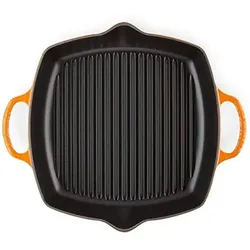 Le Creuset GRILLPFANNE QUADRATISCH 2 GRIFFE SIG 30 CM OFENROT