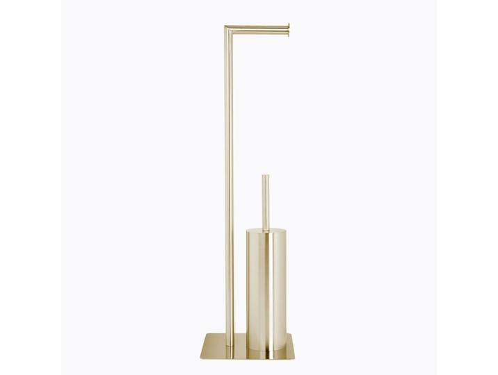 Support wc inox duo rangement et papier toilette