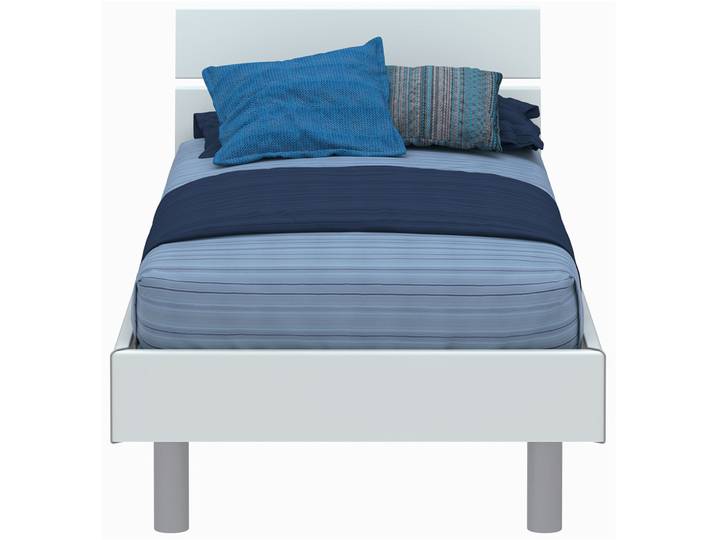 Modular Bett Livorno weiss Holz 90 x 200 cm