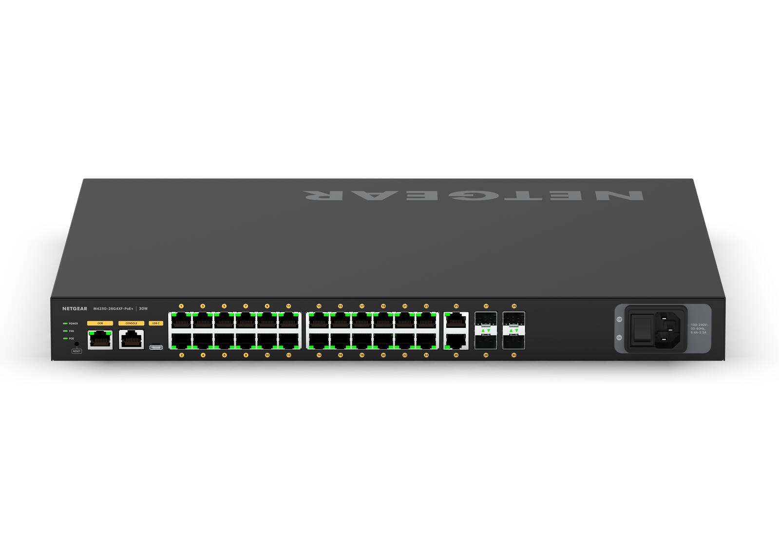 Netgear GSM4230PX-100EUS 24x1G PoE+ 480W 2x1G und 4xSFP+ Managed Switch