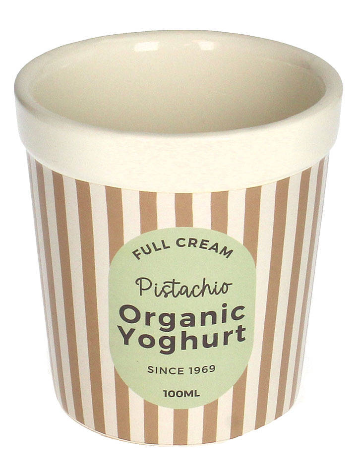 Kersten Blumentopf ''Yoghurt'' in Beige/ Creme - (H)10,4 x Ø 9,7 cm - onesize