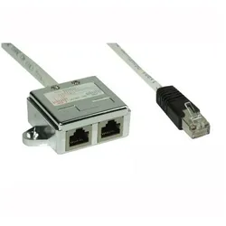 INLINE Cat,5e T-Adapter (Port-Doppler), RJ45 Stecker an 2x RJ45 Buchse 0,15m