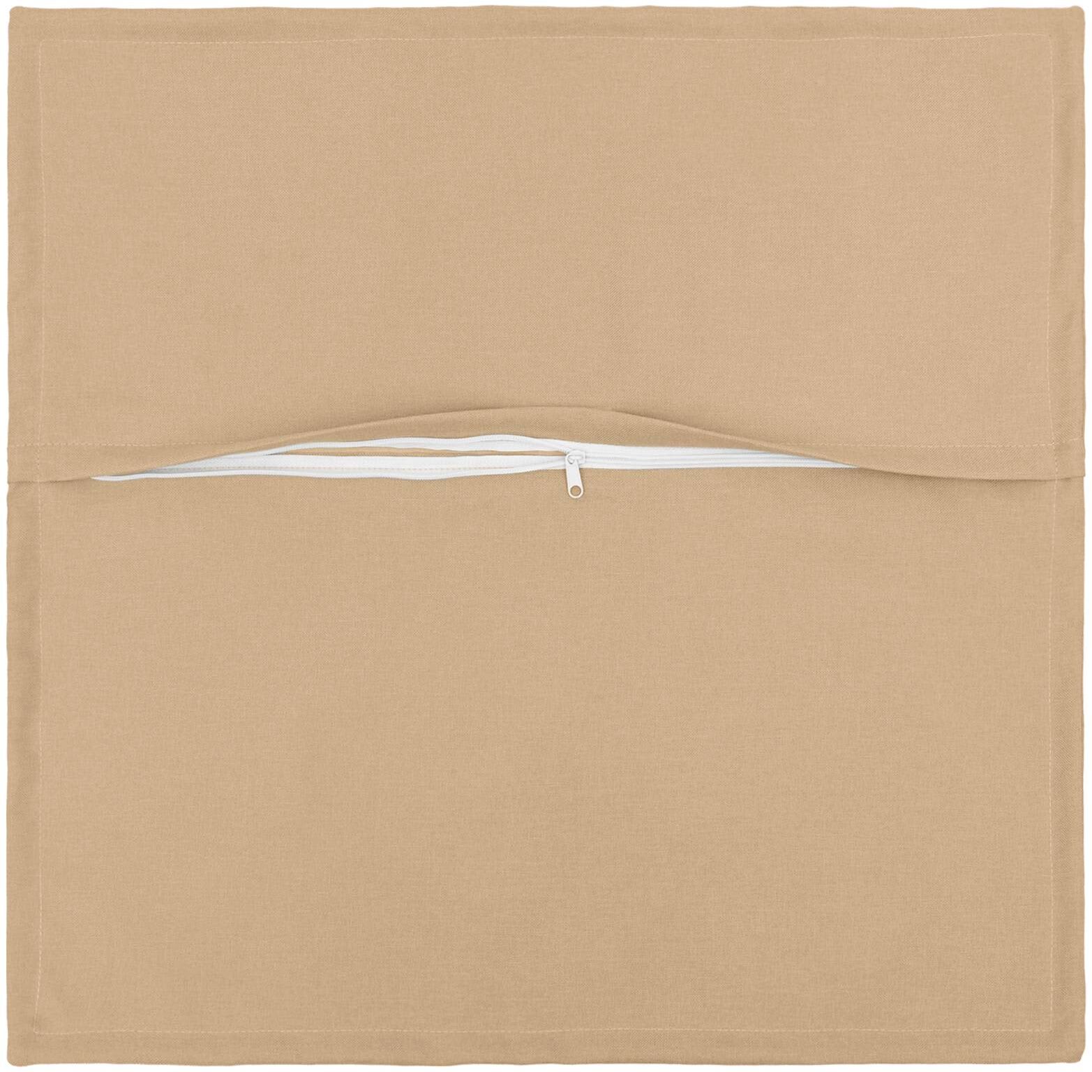 vidaXL Housse de coussin 2 pc HOUTEN Crème 65 x 65 cm Lin synthétique