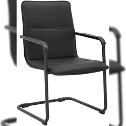 CLP Freischwinger Seattle Kunstleder Kunstleder HBT: 92x57x59 cm schwarz