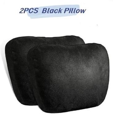 Inspired Finds Universal Memory Foam Car Neck Pillow Headrest Cushion 2pc Black