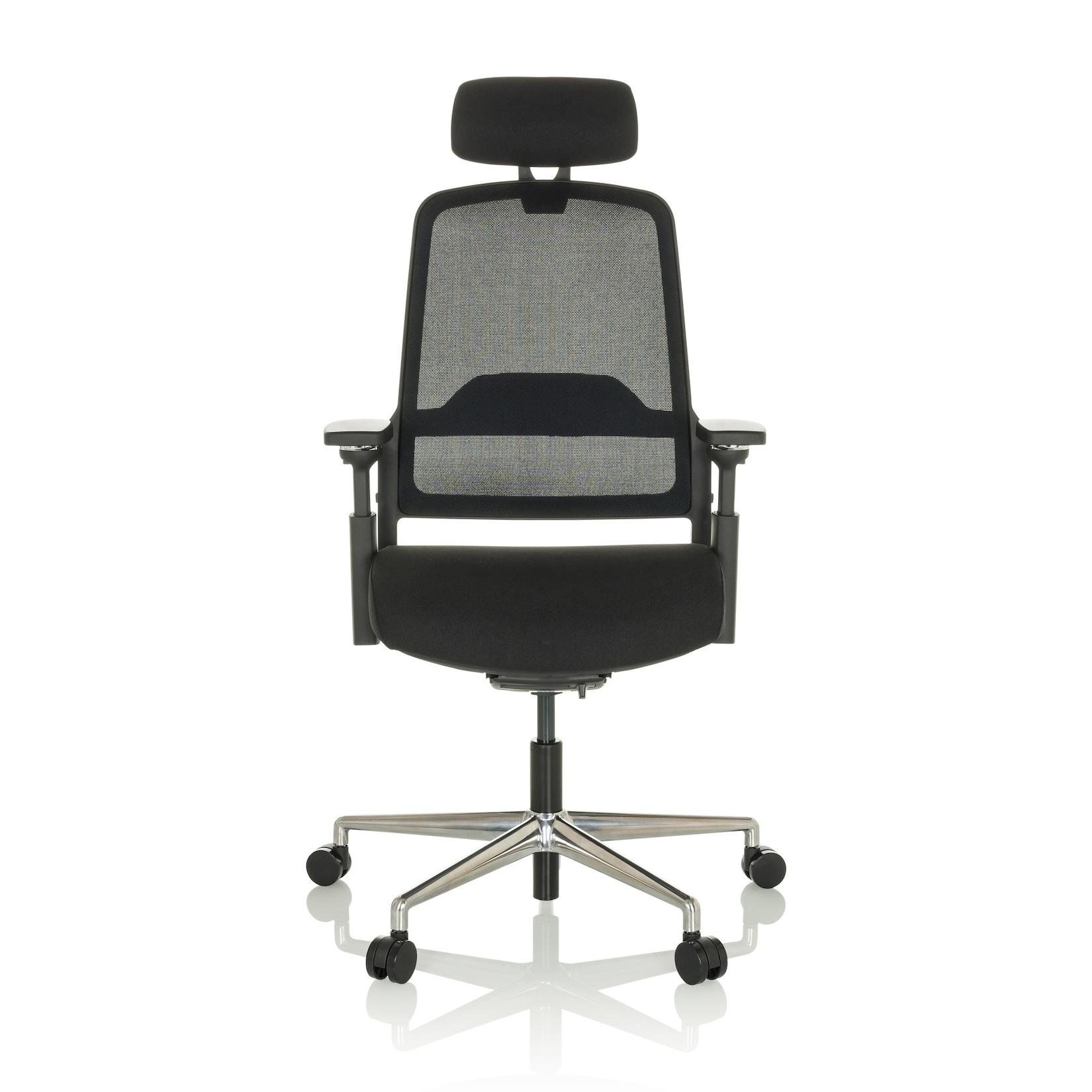 hjh OFFICE Profi Bürostuhl TERARO AX Stoff / Netzstoff mit Armlehnen (höhenverstellbar)