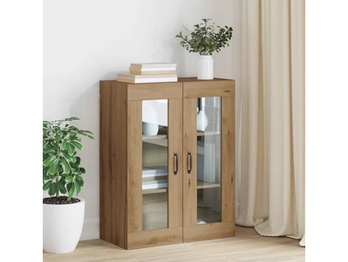 RJPLMFV Wandschrank Eiche 69,5 x 34 x 90 cm Holzwerkstoff, geräumige Fächer, Wandaufbewahrung, modernes Design, einfache Montage