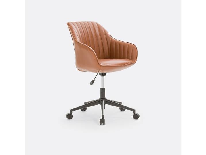 LA REDOUTE Fauteuil de bureau à roulettes, HIBA Marron Cognac