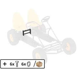 BERG Mittlerer hinterer Rahmen für Duo Coaster Pedal-Gokart