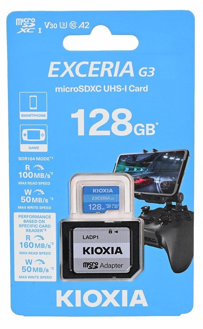 Kioxia EXCERIA G3 128 GB MicroSDXC UHS-I Class 10