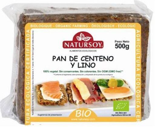 Natursoy Rye bread and linseed 500 g 500 gr