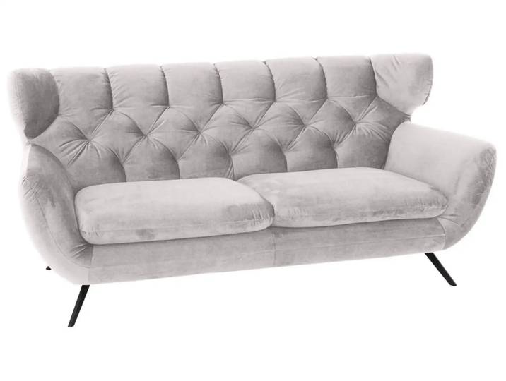 Sofa Sante fe Basic B: 200 cm Candy / Farbe: Silver / Material: Stoff Basic