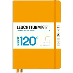 Edition 120 Notizbuch A5, 203 Seiten, glatt, Hardcover, orange, 120 g/m2