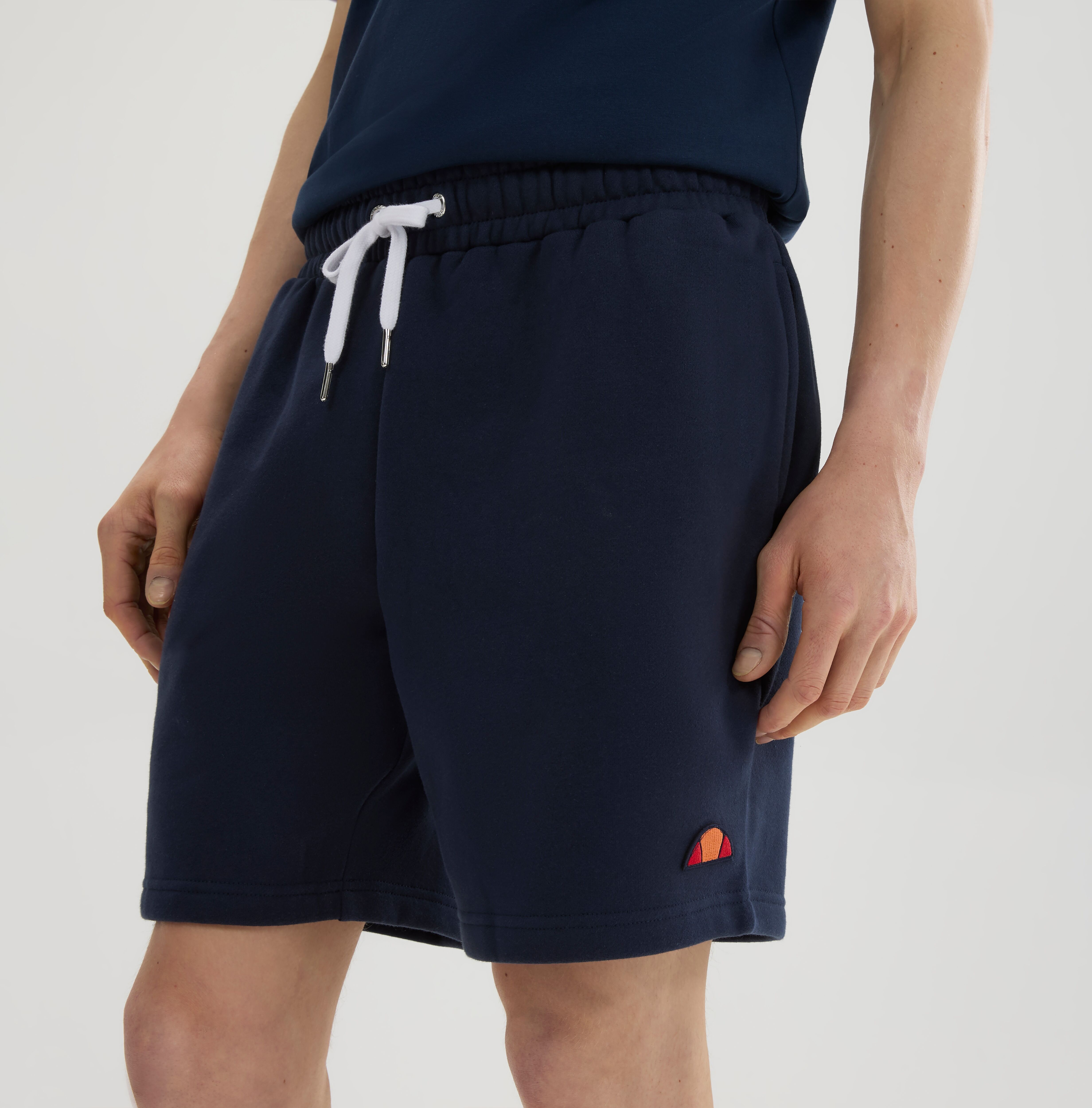 Sweatshorts ELLESSE "ISLINGTON SHORT", Herren, Gr. M, N-Gr, navy, Obermaterial: 80% Baumwolle, 20% Polyester, Hosen Sweatshorts, aus Baumwolle und Polyester, bequeme Passform navy M, N-Gr