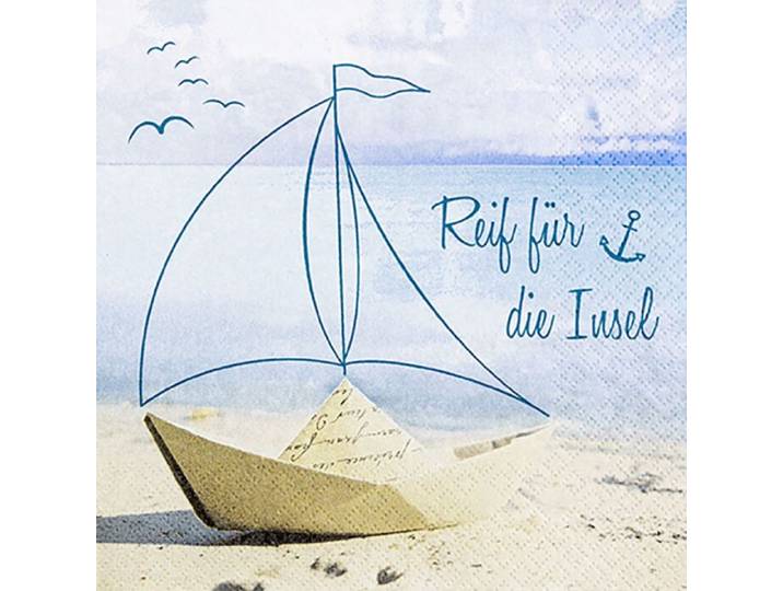 Servietten Reif für die Insel