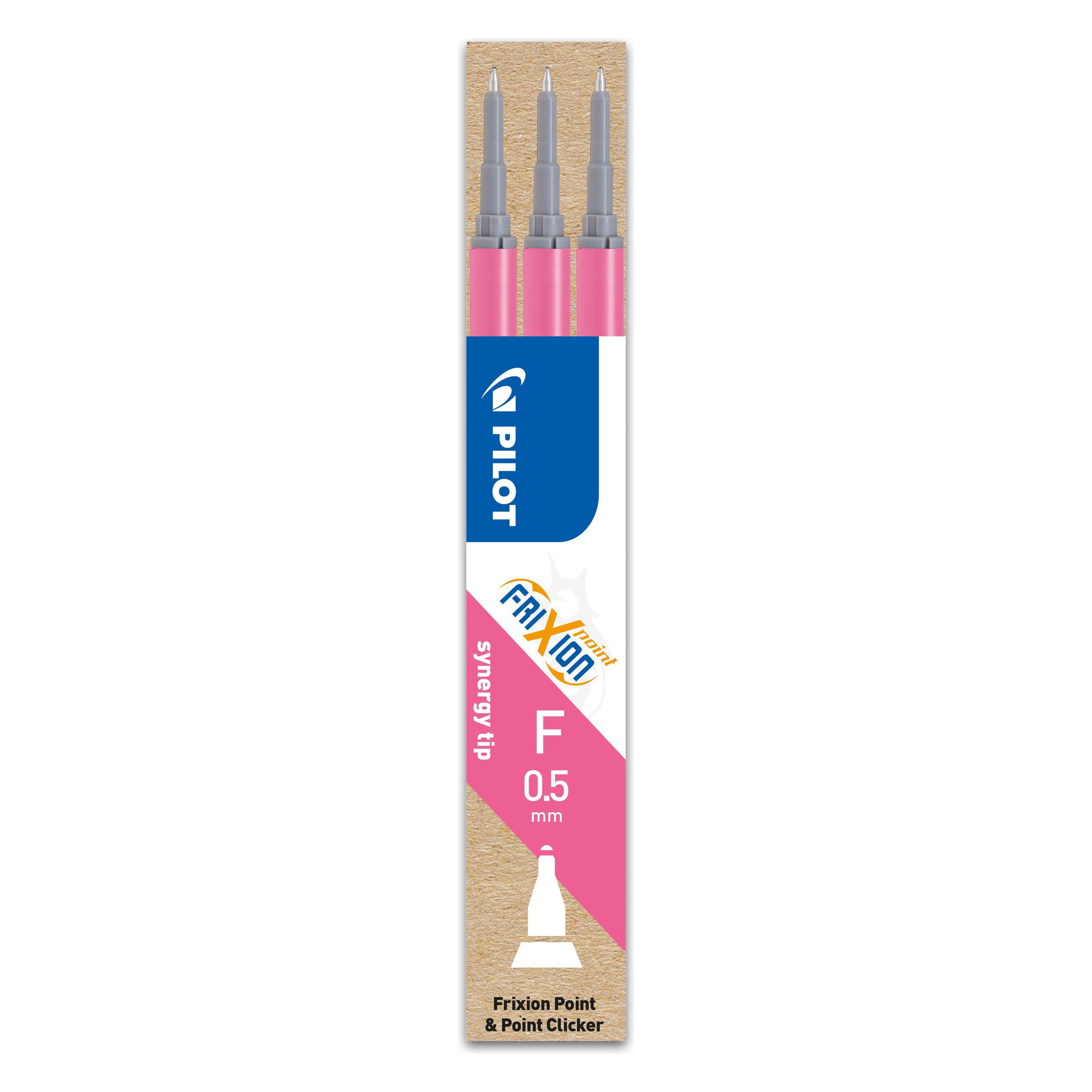 Pilot FriXion Refill Point Set Set à 3 (Pink, 0.50 mm, 3 Stk.) (BLS-FRP5-P-S3)