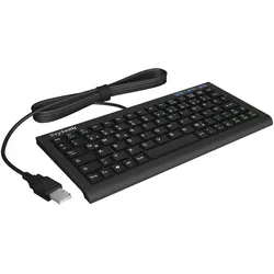 KeySonic ACK-3401U kabelgebundene Super-Mini-Tastatur - QWERTY UK - schwarz