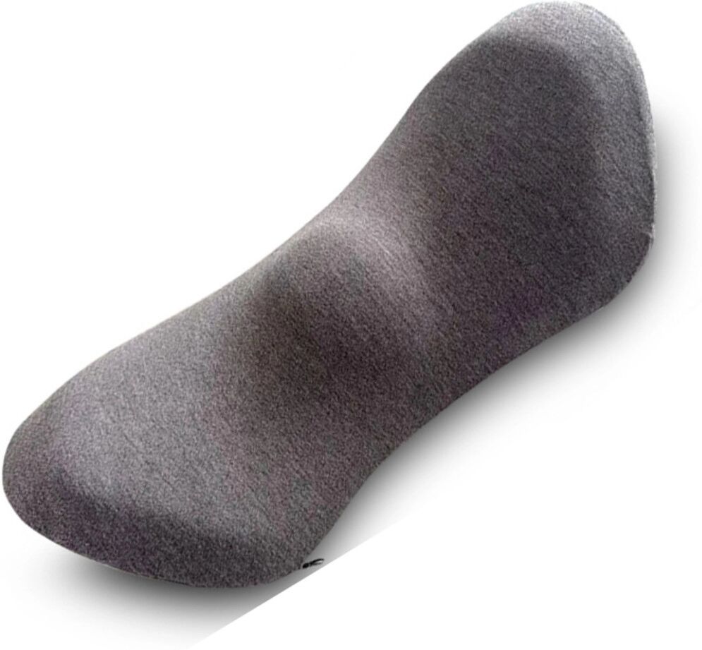 INF Memory-Schaum Lendenkissen mit 3-5 Sekunden langsamer Rückfederung, ergonomische Yuanbao-Form für Auto, Büro und Sofa Grau