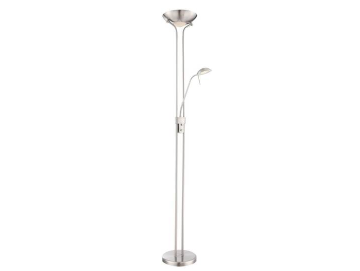 LED-Stehlampe Leonas dimmbar Nickelfarben mit Leselampe