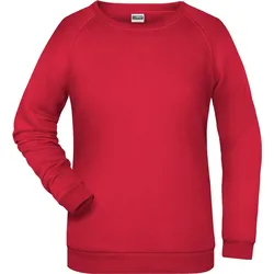 James & Nicholson Damen Raglan Sweater Sweatshirt JN793 red M
