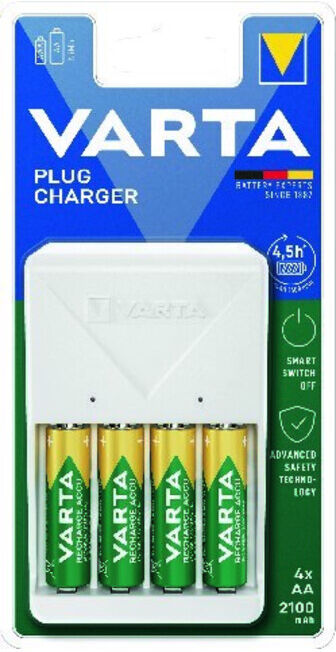 VARTA Chargeur secteur 4x AA 56706 2100mAh (57657101451)