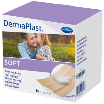 PAUL HARTMANN AG DERMAPLAST SOFT Pflaster 8 cmx5 m 1 St 16600073