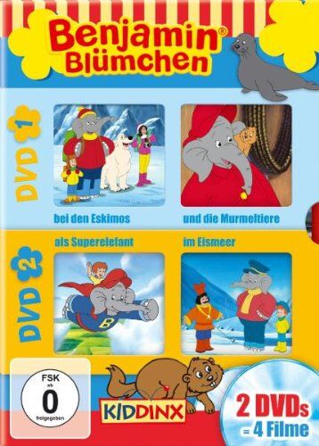 Gerhard Hahn - Benjamin Blümchen - bei den Eskimos/Und die Murmeltiere/Als Superelefant/Im Eismeer [2 DVDs] - Preis vom 11.10.2026 15:43:13 h