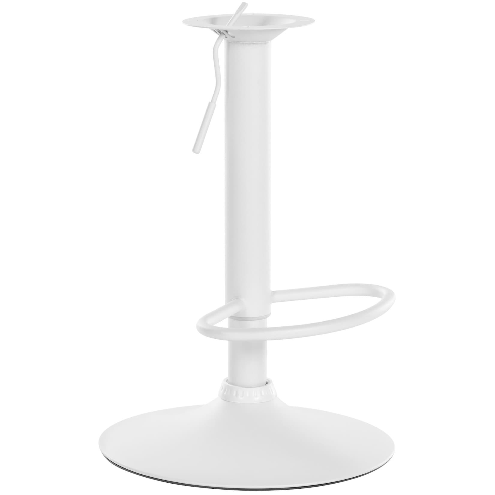 CLP Barhocker-Gestell I Höhenverstellbare Barstuhl-Säule I 8 X 8 CM Lochabstand