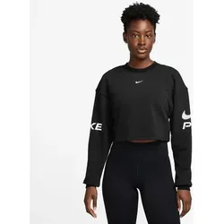 NIKE Damen Sweatshirt W NP DF FLC CREW TT GRX, Größe S in Schwarz Schwarz
