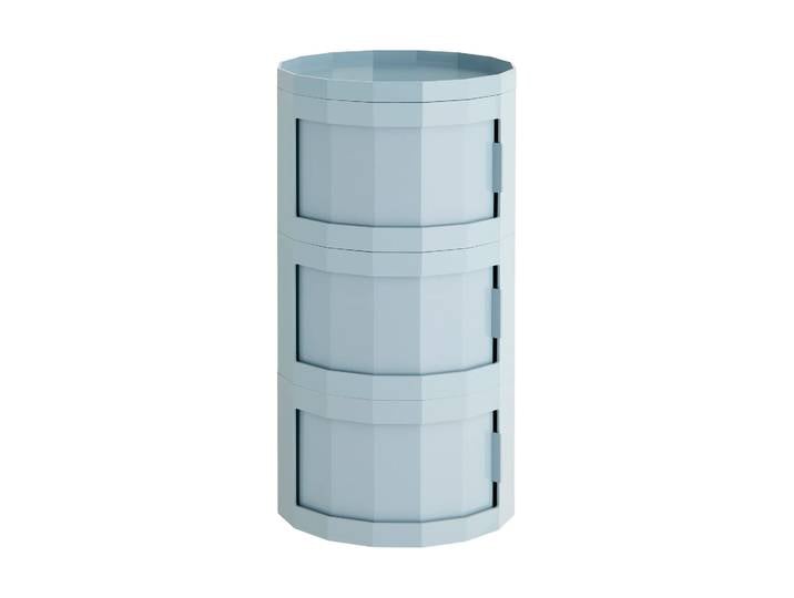 HAY Facet Cabinet 30 Beistelltisch Misty blue