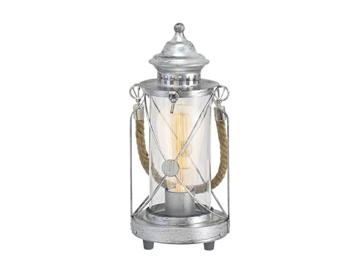 EGLO Tischlampe Bradford, 1 flammige Vintage Tischleuchte, Laterne