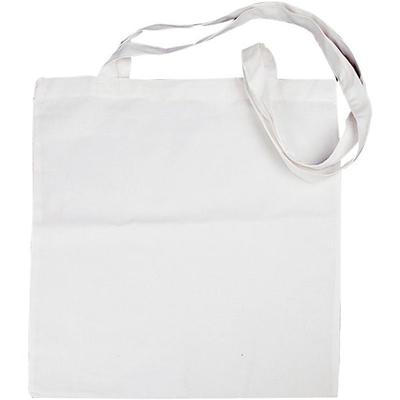 Creativ Company Taschen, Tragetaschen und Portemonnaies Stofftasche, Weiß, 38x42 cm, 130 g, 1 Stk